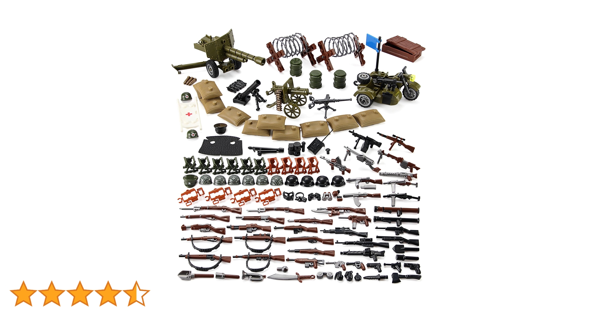 Amazon.co.jp: Feleph WW2 武器セット 米軍おもちゃキット 兵士